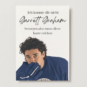 Briar University Garrett Graham Wandbild mit Hockey-Romance Motiv und individueller Personalisierung für Buchliebhaber.