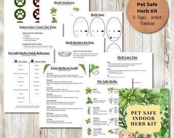 Pet-Safe Indoor Herb Garden Guide: Cat & Dog Friendly (PDF Download)