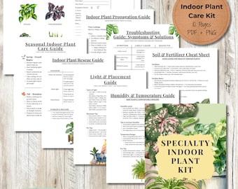 Green Thumb Essentials: Printable Plant Care Guide for All Seasons | PDF & PNG