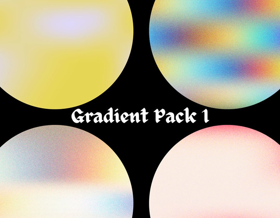 Instant Pay Gradient Gradient Pack 1 | 4 Grainy Gradients | Instant Download | Digital ...
