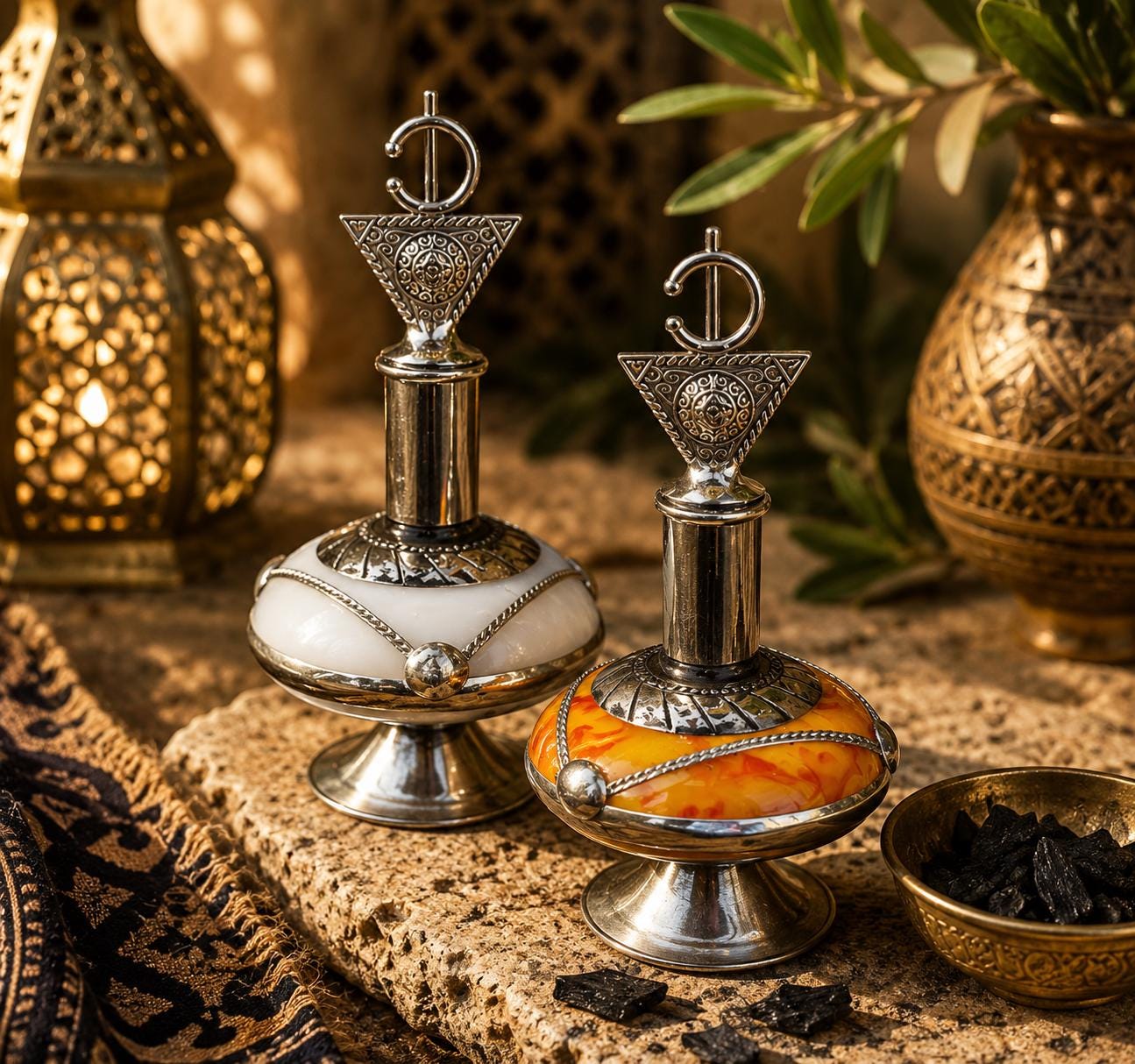 Handmade Moroccan Black Vegan Eyeliner with the Traditional Amazigh Pot.