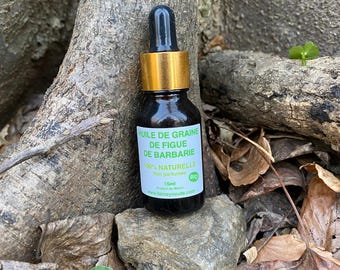 Olio di semi di fico d'india marocchino puro al 100% - 15 ml spremuto a freddo