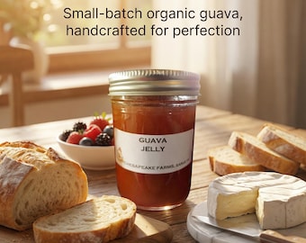 Organic Guava Jelly – 8-oz Small-Batch, Vegan, Gluten-Free Organic Sourced Fruit