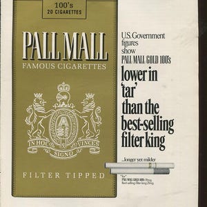 how much were cigarettes in 1970 Figure 5.2, Cigarette prices and cigarette sales, United States, 1970 Class 'A' cigarettes 60/70s |