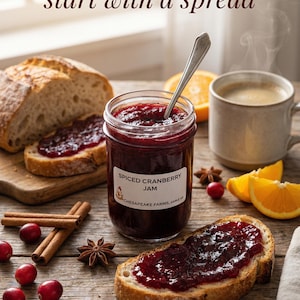 Spiced Cranberry Jam – Organic, Small Batch Holiday Preserve