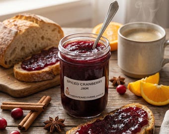 Spiced Cranberry Jam – Organic, Small Batch Holiday Preserve
