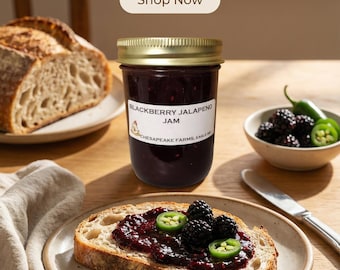 Blackberry & Jalapeño Jam – Arkansas Berries, Spicy Sweet