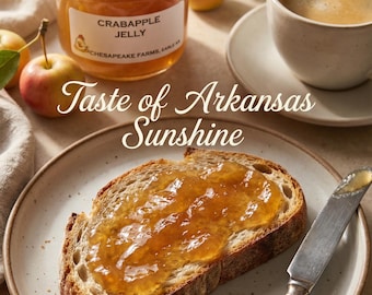Crabapple Jelly – 8 oz Jar | Organic, Small-Batch, Arkansas-Made | Seasonal Fruit | Vegan & Gluten-Free