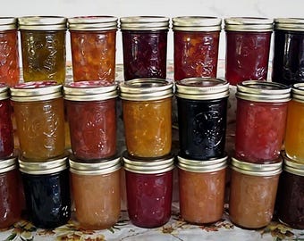 Organic Black Cherry Jelly: Arkansas Grown, Vegan, Gluten-Free - 8oz