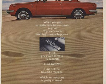 アンティーク トヨタ広告セット – オリジナル広告10点 (1960年代～1990年代) – カローラ、コロナ、ワゴン、オリンピックプロモーション – #5