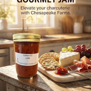 Organic Tomato Jam: Arkansas Grown, Sweet & Savory Gourmet Gift (8 oz Jar)