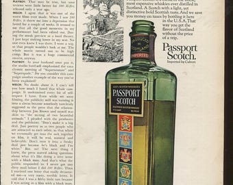 Calvert Whiskey & Passport Scotch Vintage Ads – 40 Original 1940s–1970s Liquor Advertisements – Soft Whiskey Ephemera Collection - Lot #1