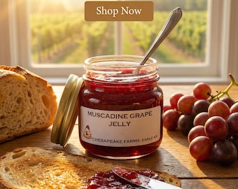 Organic Muscadine Grape Jelly: Small Batch Arkansas Grown