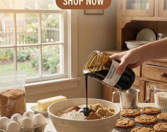 Melaza negra orgánica: cultivada en Arkansas, lotes pequeños - Frasco de 8 oz