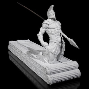 Porta-incenso Brutus impresso em 3D: decoração para casa com guerreiro romano