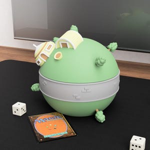 Celestial Anime TCG Deck Box: Double-Sleeved Card Storage with Dice Slots