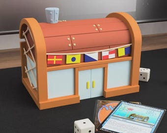 Sea Burger Shack Deck Box: MTG Kommandant & Würfelaufbewahrung