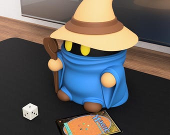 Black Mage Deck Box: Anime TCG Card Holder with Dice Compartment