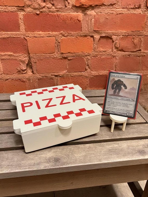 Pizza MTG Commander Deck Box: Fun Card Storage for EDH - Etsy