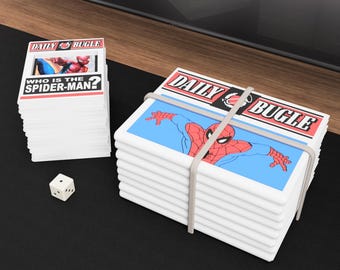 Von City News inspirierte Deck Box: 3D-gedruckte, von einer Zeitung inspirierte TKG-Aufbewahrung mit Magnetverschluss