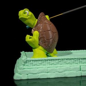 Warrior Turtle Incense Holder: 3D Printed Martial Arts Decor