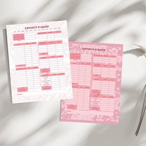 Pink Monthly Budget Planner: Printable Finance Tracker (PDF Download)