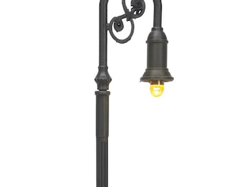 1:12 Scale Vintage NYC Black Street Lights – 2-Pack Accessory (UPDATED DESIGN)