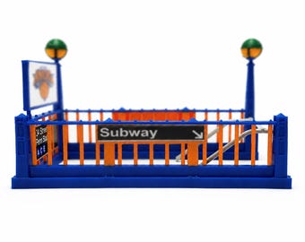 NYC Subway entrance Basketball Edition