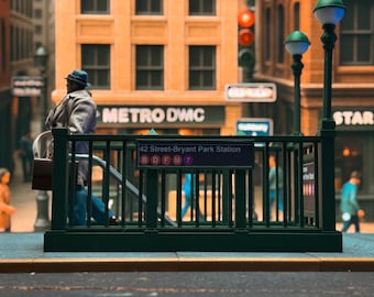 NYC Subway Entrance 1/12 Scale Diorama for Action Figures