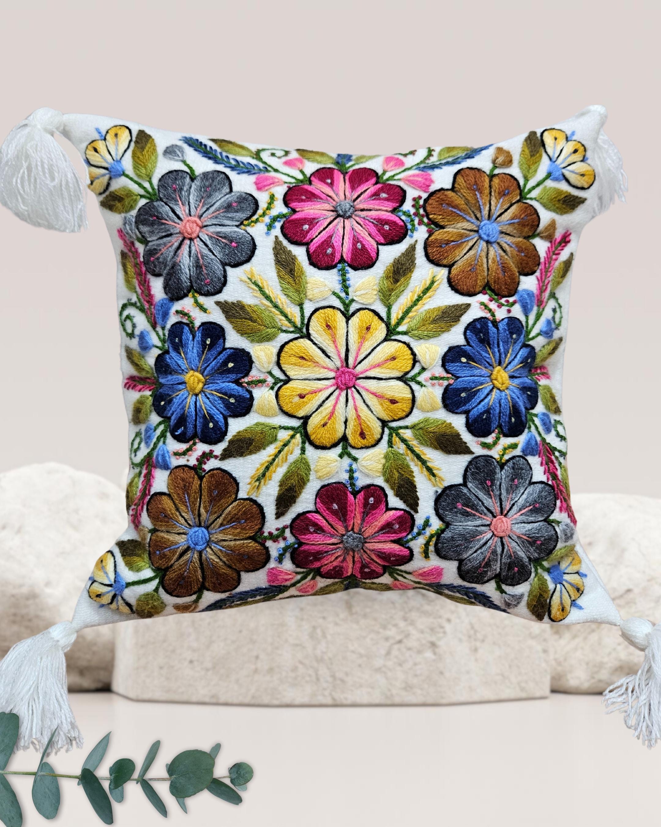 40x40 45x45 50x50 Square Pillowcase Fresh Small Floral Cushion Cover Car Interior Decoration Pillow Cover Living Room Sofa Bolster Sleeve Double Sided Cushion Case 40x60 50x80 I.866936040