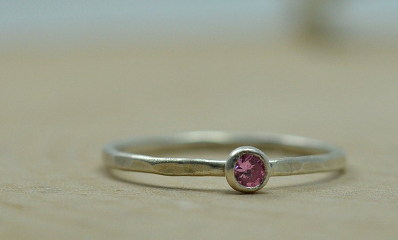 Birthstone Jewelry Sterling Silver Gemstone Ring | Etsy