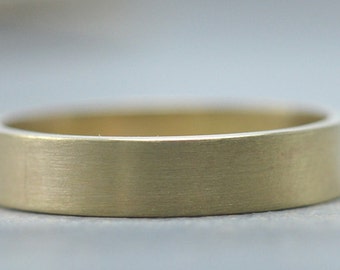 Gold Wedding Band, Rings for Men, Wedding Ring in 14K Recycled Gold, Mens Ring by Gioielli Designs