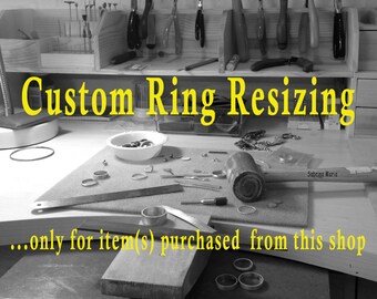 Custom Ring Re-sizing for Customers of Sabrina Maria