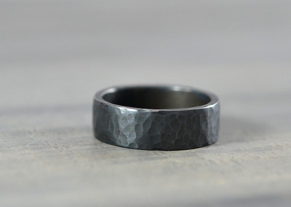 FB Jewels Tungsten Hammered Finish Comfort-fit 7mm Wedding Band Ring