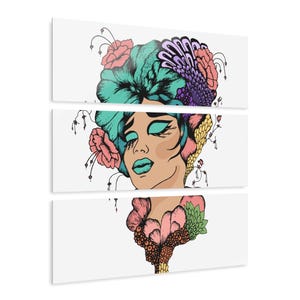 Vibrant Triptych Acrylic Prints - Colorful Wall Art, Boho Decor, Unique Gift, Home Design, Contemporary Artwork