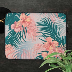 Custom Tropical/Floral Laptop Sleeve