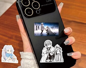 Frieren Sticker Set - 75 wasserfeste Anime Sticker mit Aufbewahrungsbox | Fantasy Manga Charakter Abziehbilder für Laptop, Handy, Journal