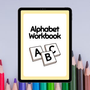 Alphabet Coloring Workbook: ABC Letter Tracing for Toddlers (PDF Printable)