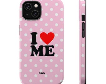 I Heart Me Prickigt mobilskal | Magnetiskt stöttåligt skal