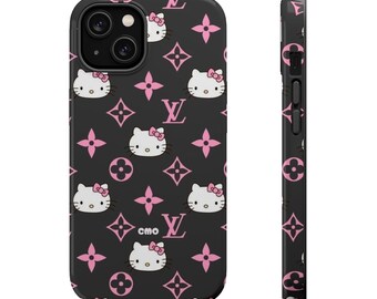 Hello Kitty-mönster mobilskal | Magnetiskt stöttåligt skal