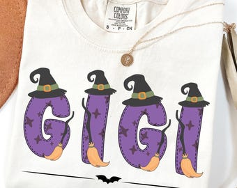 Gigi Halloween Shirt: Spooky Grandma Comfort Colors Tee