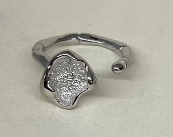 Silver Adjustable Band Ring, Tarnish Free Ring, Statement Ring, Rings for Men and Women, Sterling Silver Ring, Adjustable Ring
