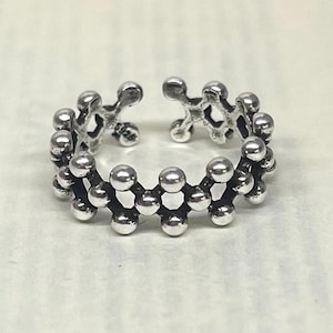 Silver Adjustable Patterned Band Ring, Tarnish Free Ring, Statement Ring, Rings for Men and Women, Stainless Steel Ring