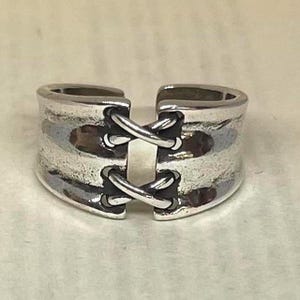 Silver Adjustable Band Ring, Tarnish Free Ring, Statement Ring, Rings for Men and Women, Sterling Silver Ring