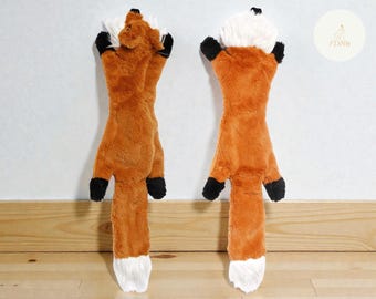 Jouet pour chien qui couine sans rembourrage, longue peluche, jouet à mâcher froissé pour animaux de compagnie