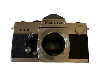 Petri FTX 35mm Film Camera Body Only Vintage Untested Repair No Lens PARTS ONLY