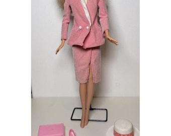 1984 DAY TO NIGHT Barbie Outfit #7929 Blazer Reversible Skt Hat Shoes Briefcase