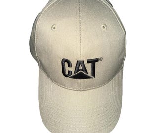 Vintage Caterpillar CAT Heavy Equipment Trucker Adjustable Cap Baseball Trucker