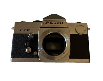 Petri FTX 35mm Film Camera Body Only Vintage Untested Repair No Lens PARTS ONLY