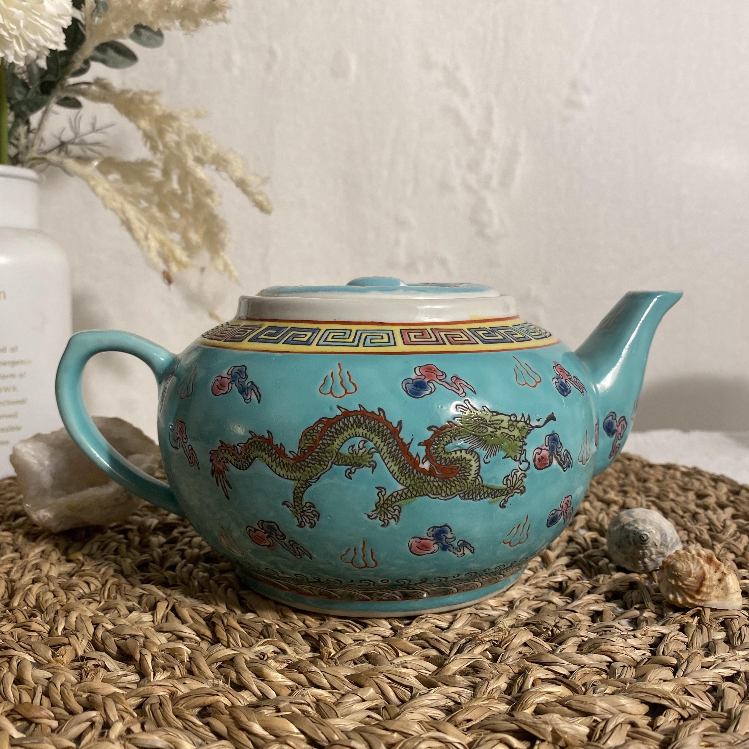 ドラゴンモチーフ 陶器ポット Chinese dragon pot - Etsy 日本